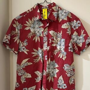 Floral Red Men's Shirt